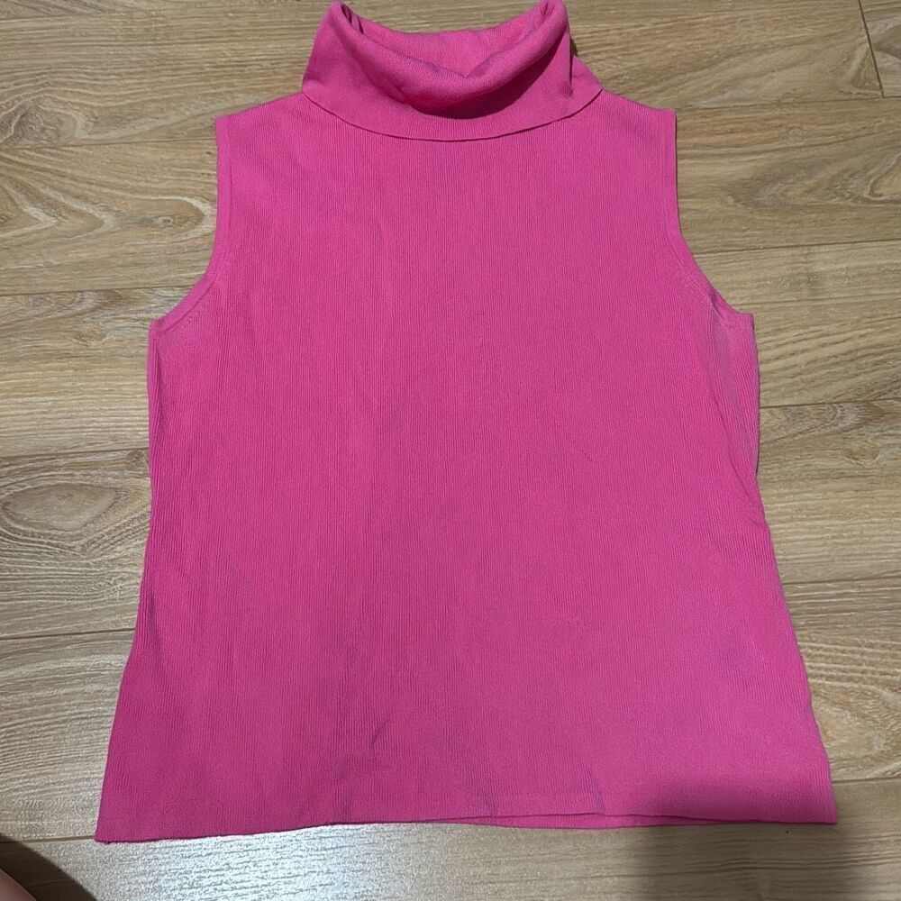 Vintage J.A.C pink‎ mock neck sweater size medium